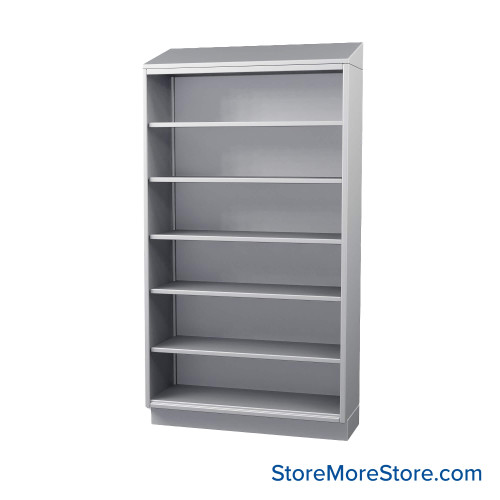Commercial Stainless Steel Shelving, 48" W x 18" D x 89.75" H, Sloped Top